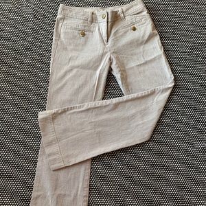 Loft striped trousers with gold embellishments 00p